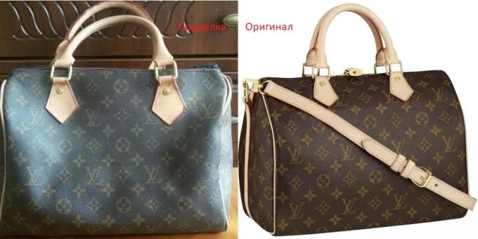 Origineel en fake Louis Vuitton handtassen: