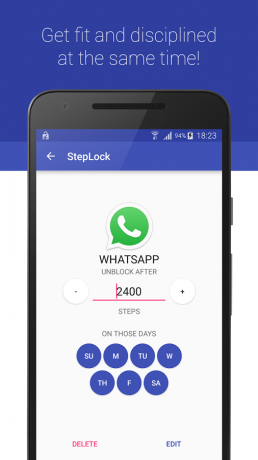 StepLock: norm stappen om te ontgrendelen WatsApp