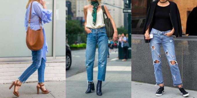 van de meest modieuze vrouwen broek: jeans met rauwe onderrand