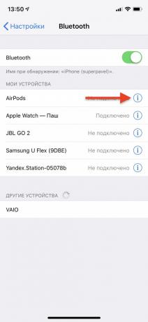 Apple AirPods: Instellingen