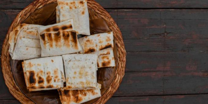 Picknickidee: Lavash-enveloppen met kaas