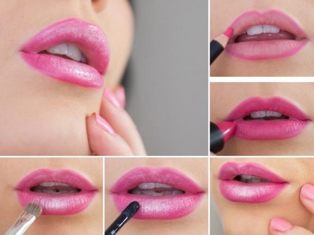 Hoe kunt u uw lippen mollig maken: Shimmer