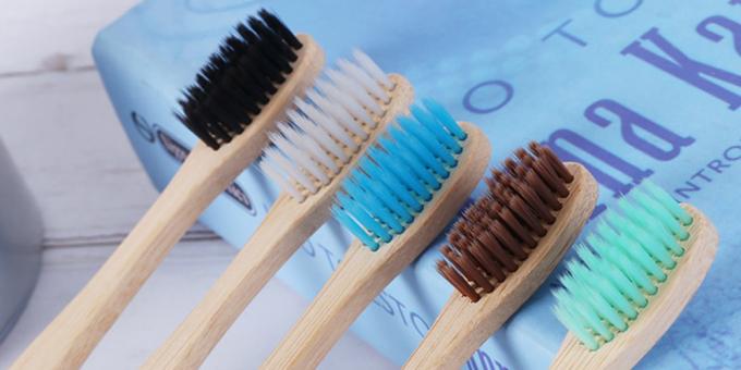Onze gewoonten en ecologie: er zijn houten tandenborstels en zelfs met natuurlijke haren