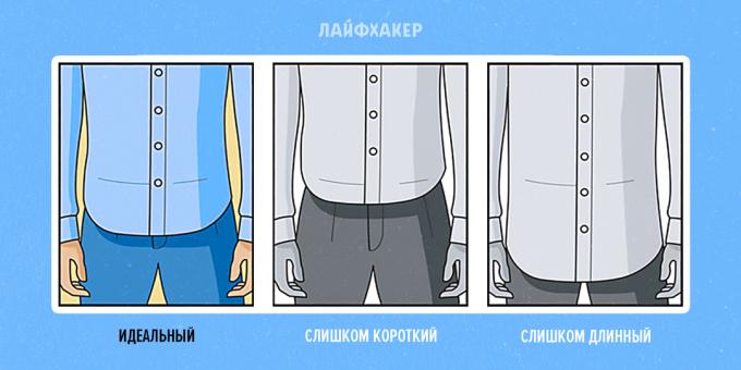 Hoe maak je een shirt te kiezen: lengte zoom