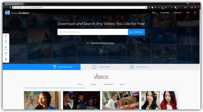 Hoe kan ik video's zonder software te downloaden: Video Grabber