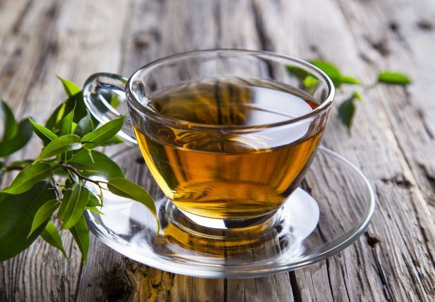 vetverbranding voedsel: groene thee
