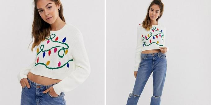 Kerstmis sweater met een slinger