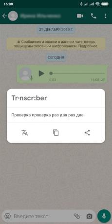 Transcriber voor WhatsApp