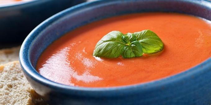 Recepten roomsoepen: tomaat crème soep