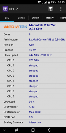 UMIDIGI S2. CPU-Z1