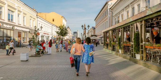 Waar te gaan in Kazan: Bauman-straat