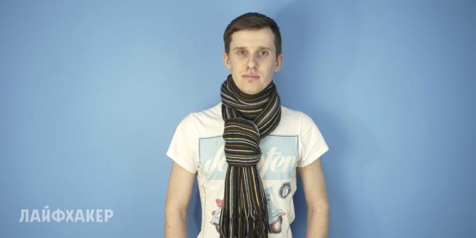 Hoe maak je een sjaal Tie: Tie met een dubbele lus