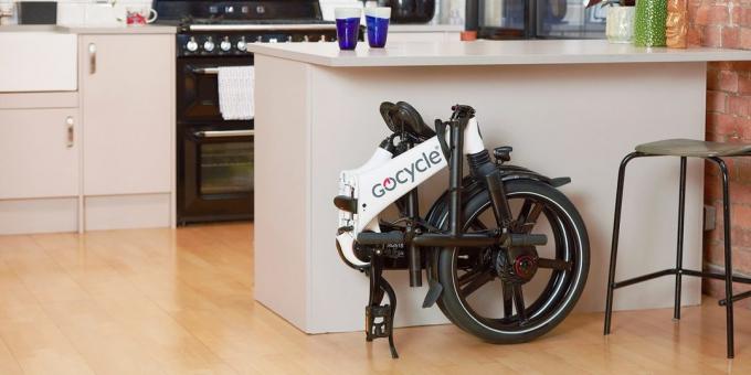 Gocycle GX opvouwbare elektrische fiets zal veel ruimte geen rekening
