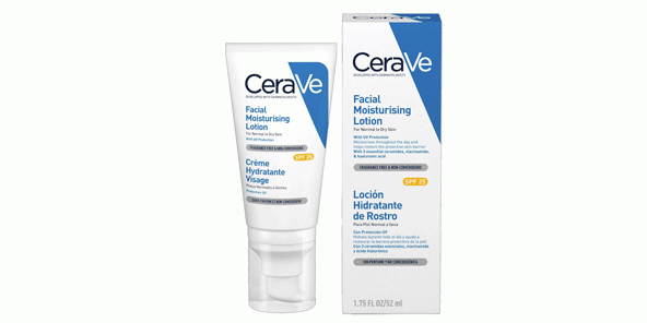 De meeste zonnebrandmiddelen: gezicht lotion CeraVe Gezichtshidratatie Lotion