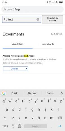 Nachtmodus aan Chrome: Android web inhoud dark mode