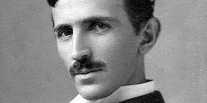 Nikola Tesla als jonge man