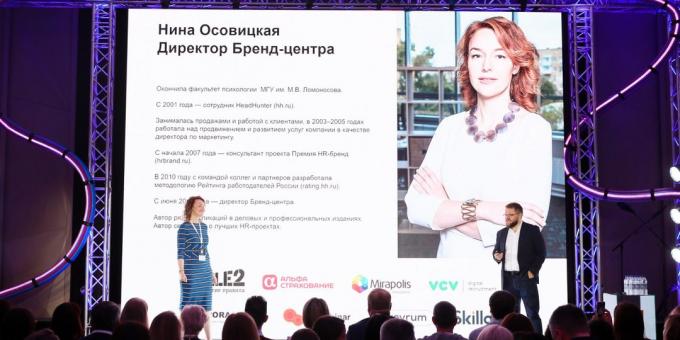 Nina Osovitskaya, een expert in HR-branding HeadHunter