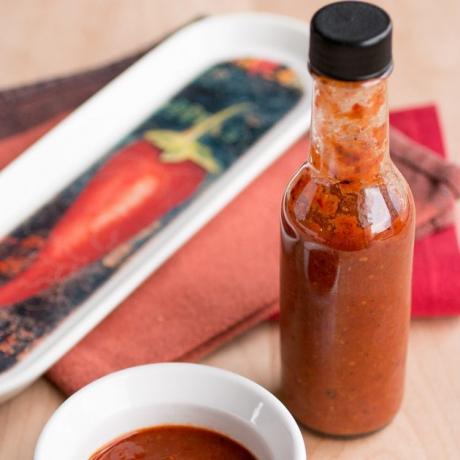 Spicy sauzen: zeer pittige chili saus