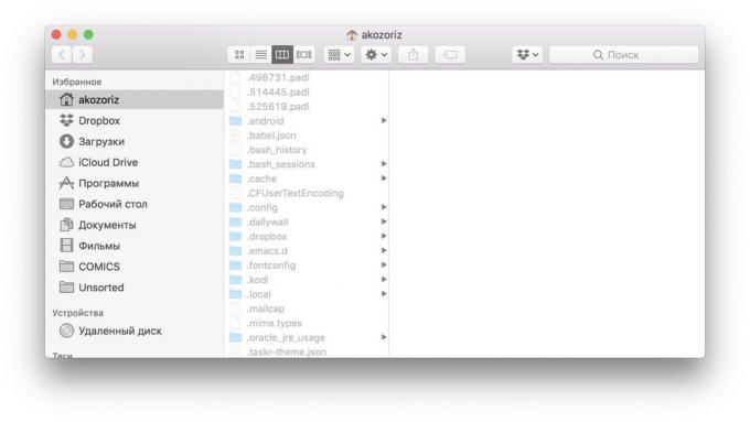 MacOS opdrachten: Verborgen bestanden en mappen