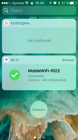 Wi-Fi Widget: ping-test