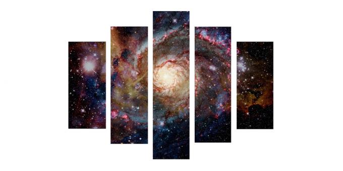 Modulaire afbeelding "Glanzen van sterrenstelsels"
