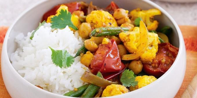 Recepten met kikkererwten: Plantaardige curry met kikkererwten