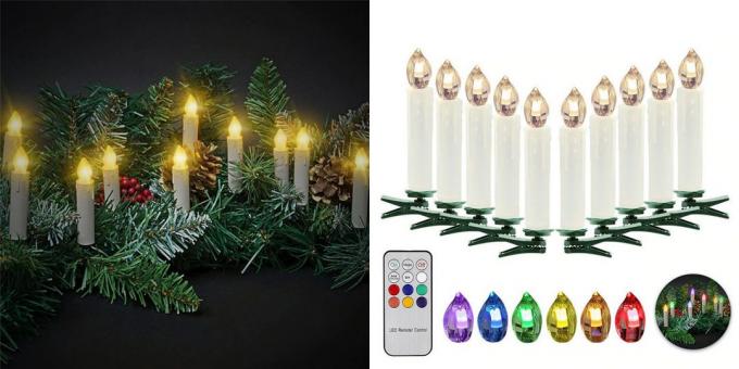 Kerst decoraties met AliExpress: LED kaarsen