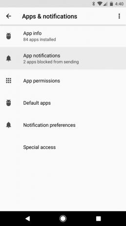 Android O: ongelezen meldingen