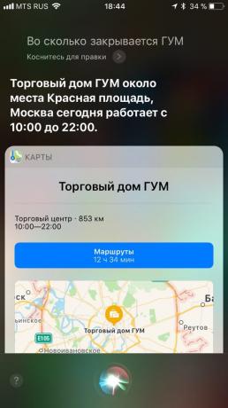 Siri: winkelen uur 
