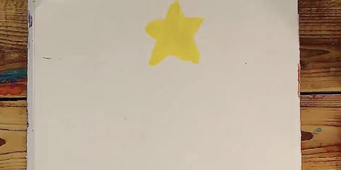 hoe fluffy boom te tekenen: foto een ster