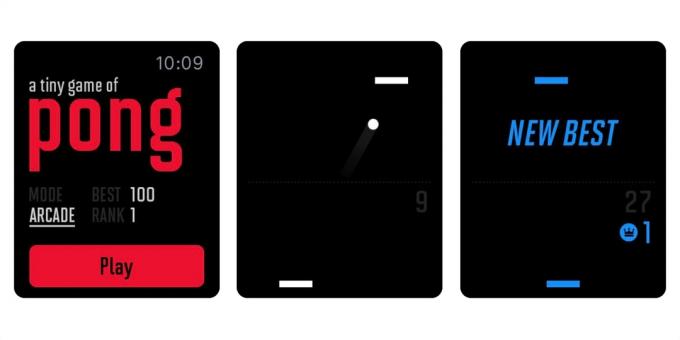 Games for Apple Watch: Een klein Spel van Pong