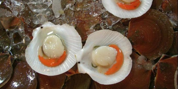 Voedsel dat ijzer bevat: oesters, mosselen en andere schaaldieren