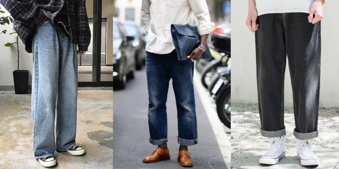 Brede rechte jeans voor mannen - 2019/2020