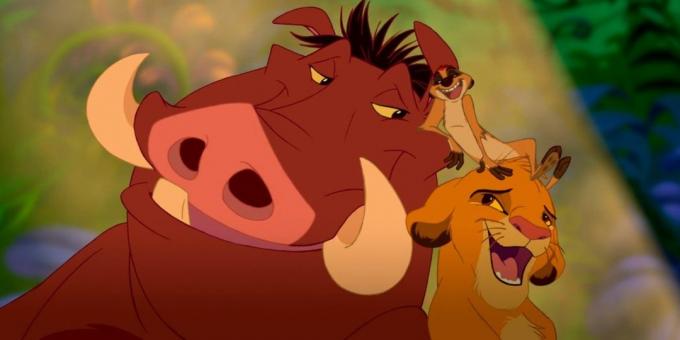 Cartoon "The Lion King": het nummer is nauw verweven in het verhaal, gedreven door de actie, de personages onthullen