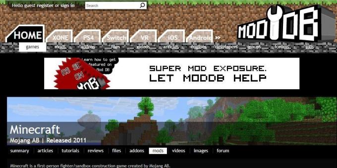 Fashion Waar Minecraft te downloaden: modDB