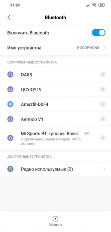 Mi Sport Bluetooth Jeugd Edition: De lijst van toegevoegde