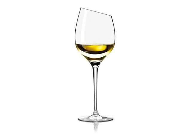 Een glas witte wijn Sauvignon Blanc