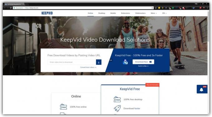 Hoe te downloaden van video's zonder programmeren: KeepVid