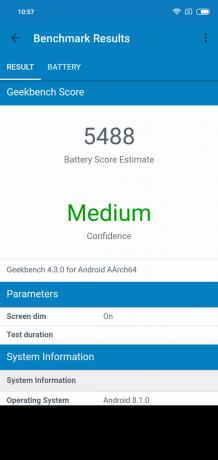 Overzicht Xiaomi redmi Toelichting 6 Pro: Geekbench Battery