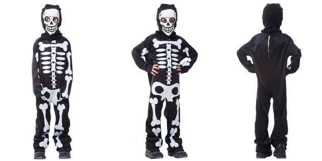 skelet kostuum voor Halloween