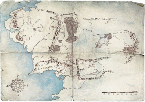 serie "Lord of the Rings»: Amazon begon om de kaart van de wereld waarin de actie zal ontvouwen verspreiden