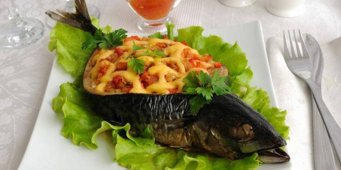 Oven Makreel Recepten: Makreel met Groenten, Champignons en Kaas