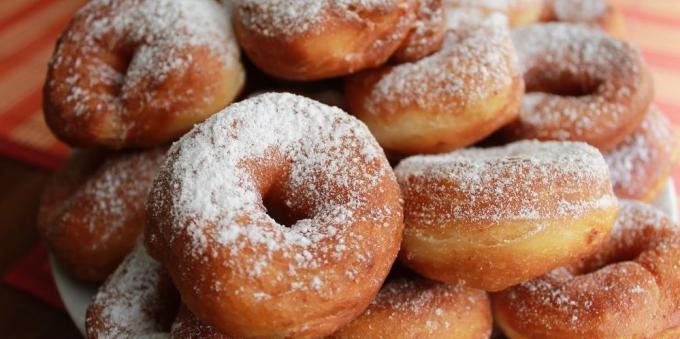Recepten donuts: Curd doughnuts
