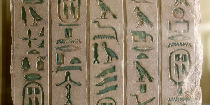 Mythen over de antieke wereld: de Egyptenaren schreven in hiërogliefen