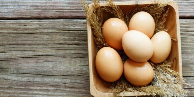 Levensmiddelen die jodium bevatten: eieren