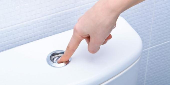 Toiletspoeling knop