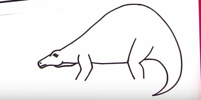 Hoe een Stegosaurus te tekenen: voeg de rug en de staart toe