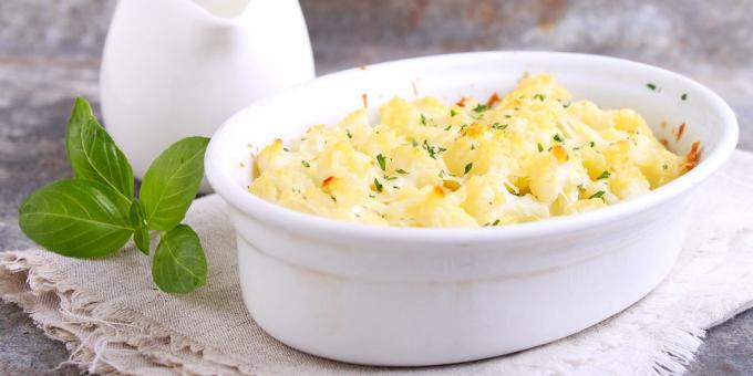 Bloemkool in de oven met zure room, mayonaise en eieren: het beste recept