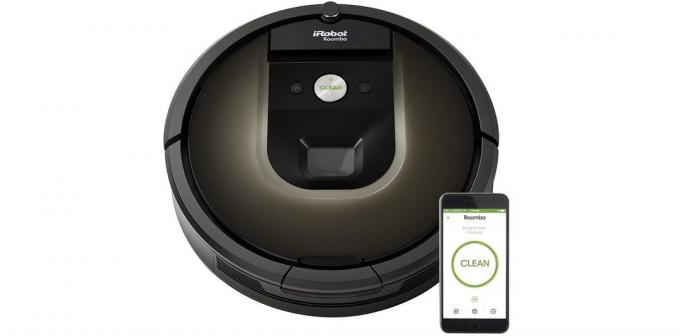 De robot stofzuiger Roomba