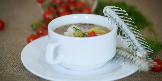 Recept soep met snoekbaars met tomaten